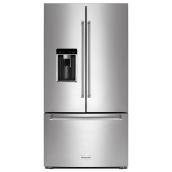 KitchenAid French Door Counter-Depth Refrigerator - 36-in - 23.8-cu ft - Stainless Steel