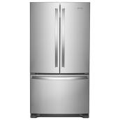 Whirlpool French Door Refrigerator with Water Dispenser - 25-cu ft - Stainless Steel - 36-in