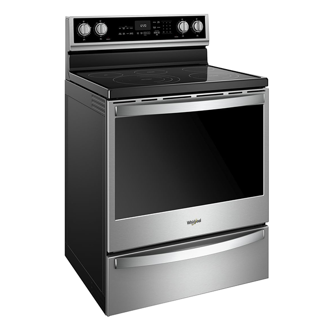 Whirlpool Electric Smart Range - Scan-to-Cook Function - 6.4-cu ft - Stainless Steel
