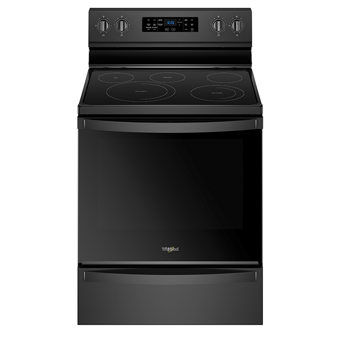 Cuisinière électrique à convection, 6,4 pi³, noir