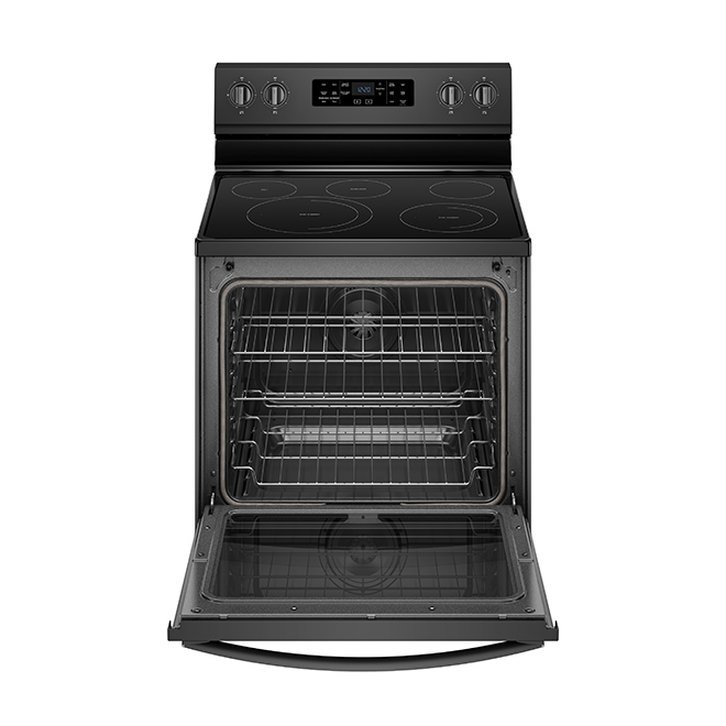 Cuisinière électrique à convection, 6,4 pi³, noir