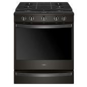 Whirlpool Slide-In Smart Gas Range - 5.8-cu ft. - Black Stainless Steel