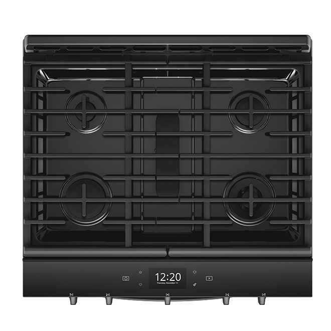 Whirlpool Slide-In Smart Gas Range - 5.8-cu ft. - Black Stainless Steel