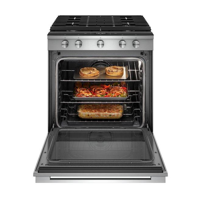 Whirlpool Smart Gas Range - Slide-In - 5.8-cu ft - Stainless Steel