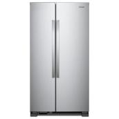 Réfrigérateur côte-à-côte Whirlpool avec commandes électroniques de température, 33 po, 21,7 pi³, acier inoxydable