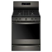 Cuisinière au gaz avec ventilateur, 5,8 pi³, inox noir
