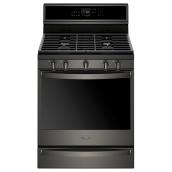 Gas Smart Range - 5.8 cu. ft. - Black Stainless Steel