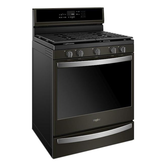 Gas Smart Range - 5.8 cu. ft. - Black Stainless Steel