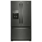 Whirlpool French Door Refrigerator - 36-in - 24.7-cu ft - Black Stainless Steel