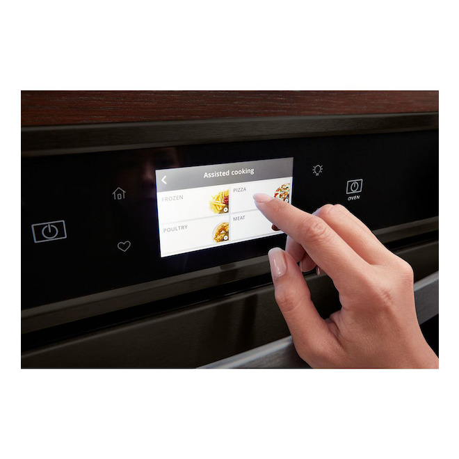 Wall Convection Smart Oven - 4.3 cu. ft. - Black Stainless