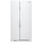 Whirlpool 33-In Standard-Depth Side-by-Side Refrigerator with Electronic Temperature Controls 21.7-Ft³ White