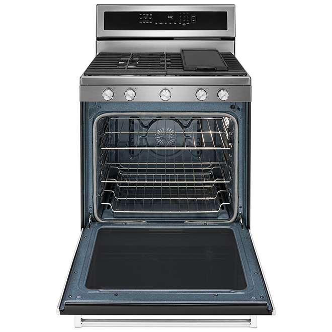 KitchenAid Gas Convection Range - 5.8-cu ft - 30-in - Stainless Steel