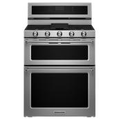 Cuisinière biénergie, gaz/convection, four double, 6,7 pi³