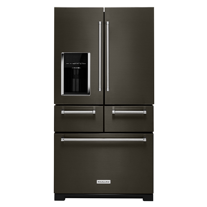 Multi-Door Refrigerator with Preserva - 25.8 cu. ft. - Black