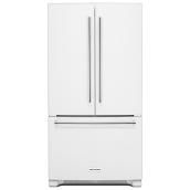 Réfrigérateur avec distributeur interne, 25 pi³, blanc