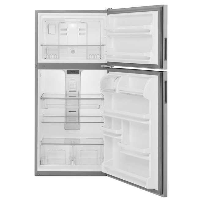 Maytag Top-Freezer Refrigerator - 18-cu ft - 30-in - Stainless Steel - PowerCold Feature