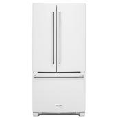 Réfrigérateur avec distributeur interne, 22 pi³, blanc