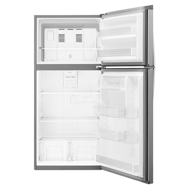 Réfrigérateur à congélateur en haut, 30", 19,2 pi³, inox