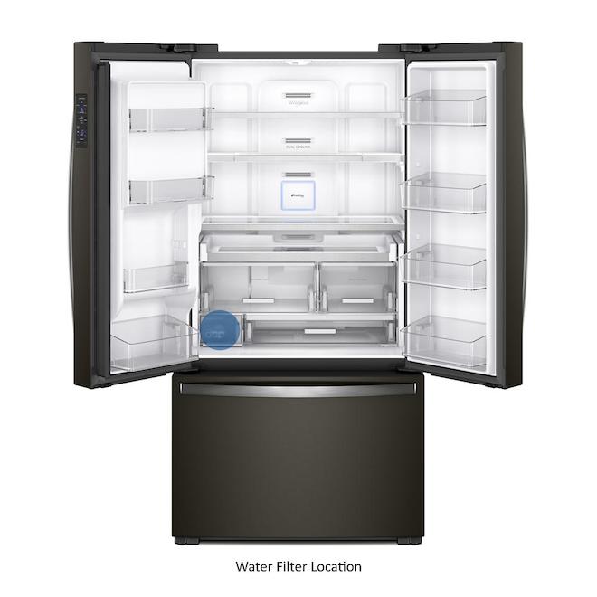 Counter-Depth Refrigerator - 24 cu. ft. - Black Stainless