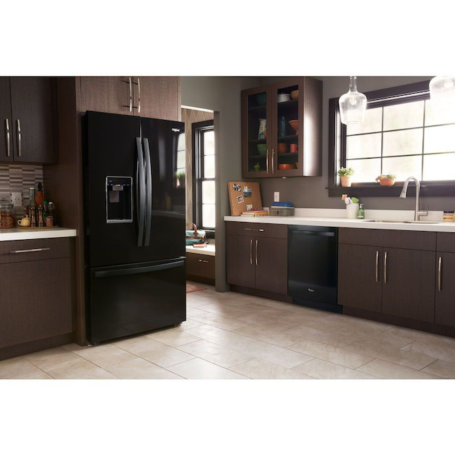 Counter-Depth Refrigerator - 36" - 24 cu. ft. - Black