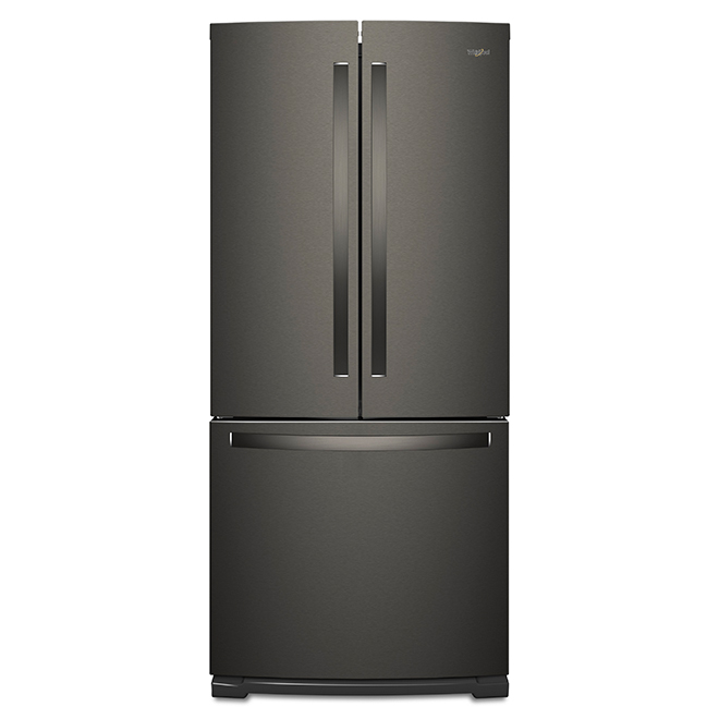 French-Door Refrigerator -30in - 20 cu. ft. - Black Stainless