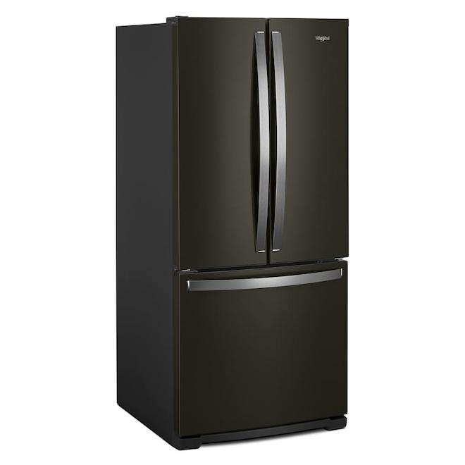 French-Door Refrigerator -30in - 20 cu. ft. - Black Stainless