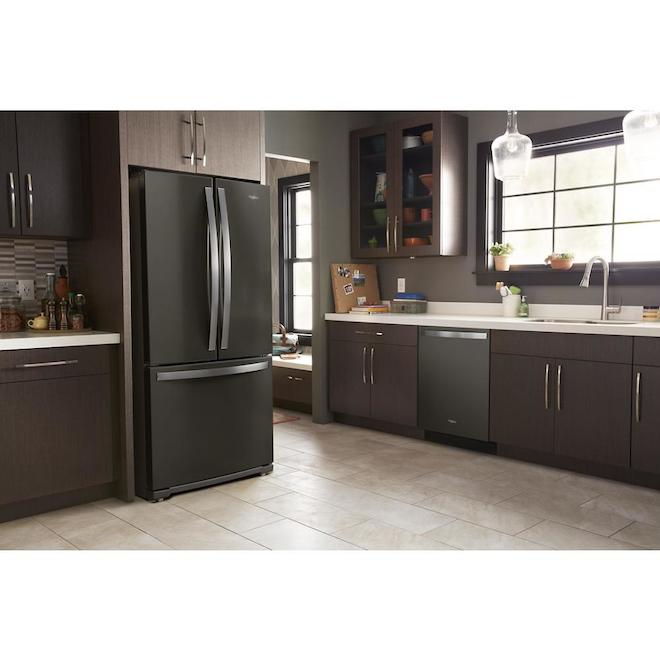 French-Door Refrigerator -30in - 20 cu. ft. - Black Stainless