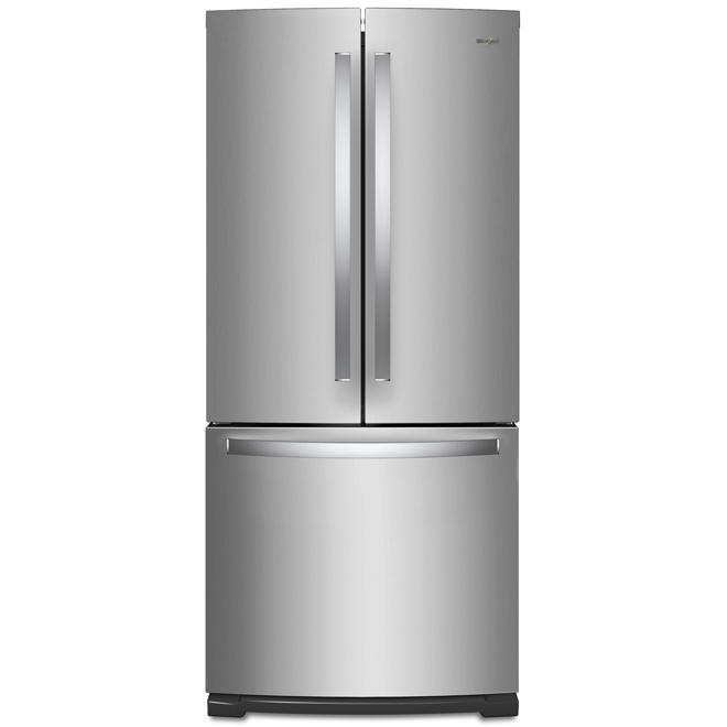 Whirlpool French Door Refrigerator - 30-in - 20-cu ft - Stainless Steel