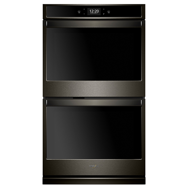 whirlpool wall oven black stainless