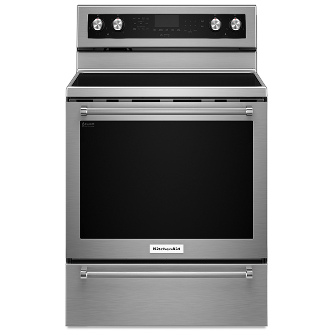 Kitchenaid Cuisinière électrique autonettoyante, 6,4 pi³, inox YKFEG510ESS Kitchenaid Cuisinière électrique autonettoyante, 6,4 pi³, inox YKFEG510ESS