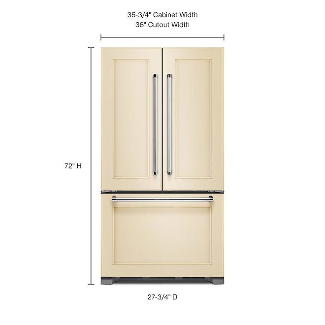 Panel-Ready Refrigerator - 22 cu. ft. - Sand