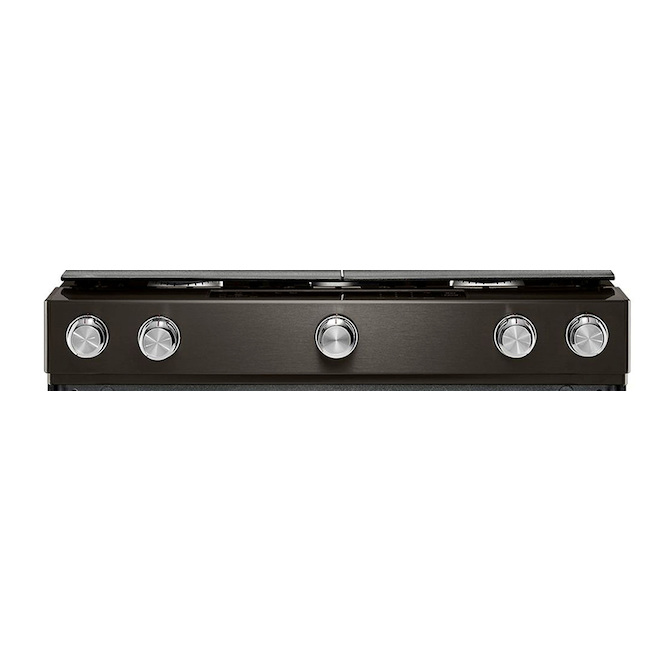 KitchenAid Gas Range - 30-in - 5.8-cu ft - Black Stainless Steel