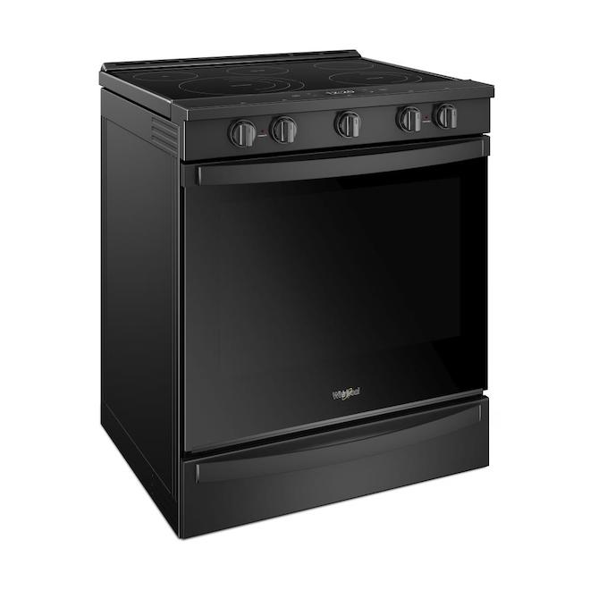 Cuisinière électrique à four autonettoyant Whirlpool, 6,4 pi³, noir