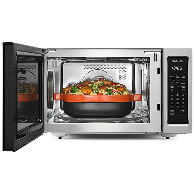 KitchenAid Convection Microwave Oven - 1.5 cu.ft. - 1400 W - SS