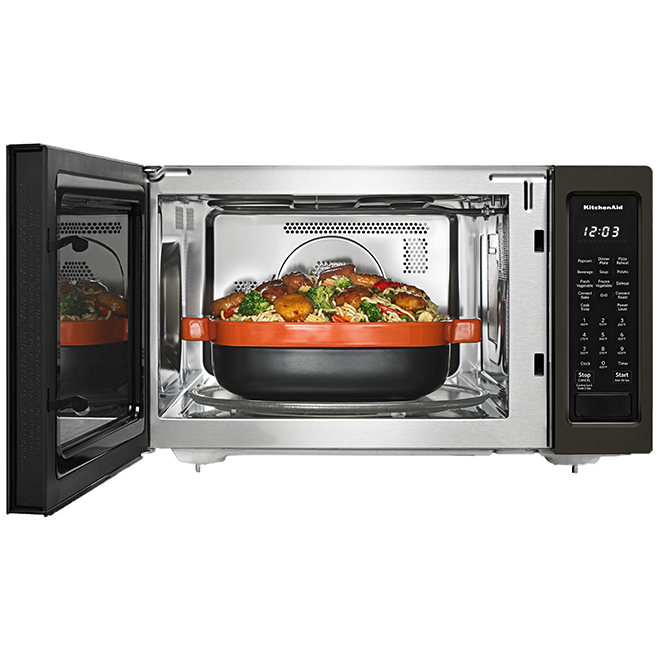 KitchenAid Convection Microwave Oven - 1.5 cu.ft - 1400 W KMCC5015GBS