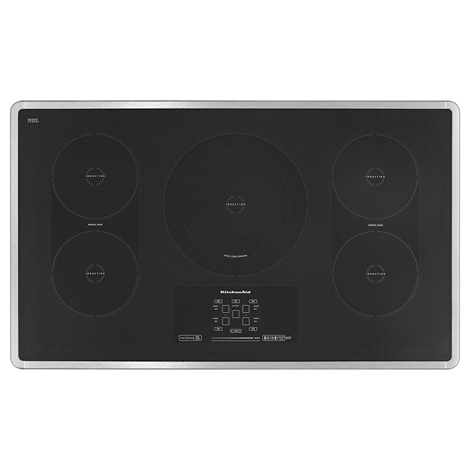 Kitchenaid Surface de cuisson encastrée à induction 36, acier inoxydable KICU569XSS Kitchenaid Surface de cuisson encastrée à induction 36, acier inoxydable KICU569XSS