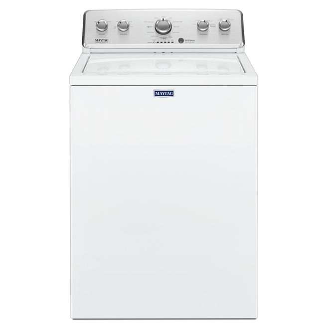 Laveuse Maytag à chargement vertical, 3,8 pi³, blanche