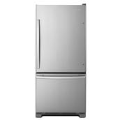 Amana Bottom Freezer Refrigerator with Quick Split Organizer - 29-in - 18.7-cu ft - Stainless Steel