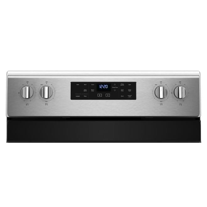 Whirlpool Freestanding Electric Range with True Convection - 30-in - 5.3-cu ft - Stainless Steel