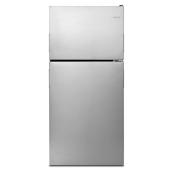 Amana 30-in Standard-Depth Top-Freezer Refrigerator Reversible Door 18 Ft³ Stainless Steel