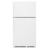 Réfrigérateur à congélateur supérieur, 33", 21,3 pi³, blanc