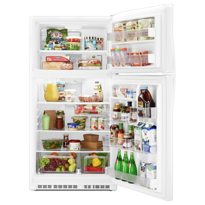Top-Freezer Refrigerator - 33" - 21.3 cu. ft. - White