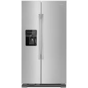 Amana 33-in Standard-Depth Side-by-Side Refrigerator 21.4-Ft³ Ice/Water Dispenser Stainless Steel