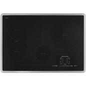 Electric Cooktop - Built-In - 31" - Stainless Steel and Black