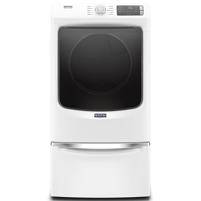 Maytag 27-In Side-Swing Door Vented Electric Dryer 7.3 Ft³ Sensor Dry White ENERGY STAR®