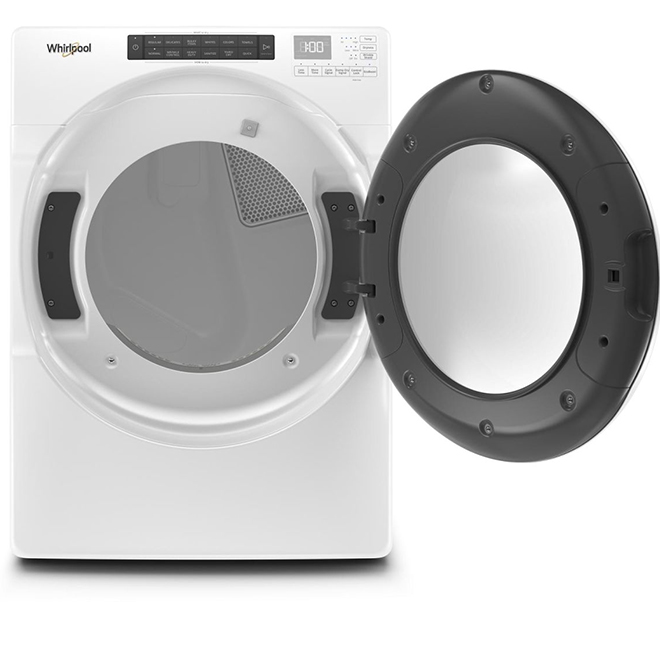 Whirlpool 7.4-Ft³ Stackable Electric Dryer Star 4-Way Venting Wrinkle Shield White ENERGY STAR®