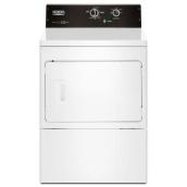 Commercial-Grade Electric Dryer - 7.4 cu. ft. - 27" - White
