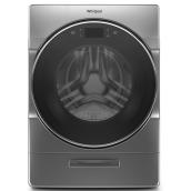 Whirlpool HE Wi-Fi connected Front-Load Smart Washer - 5.8-cu ft - Chrome Shadow