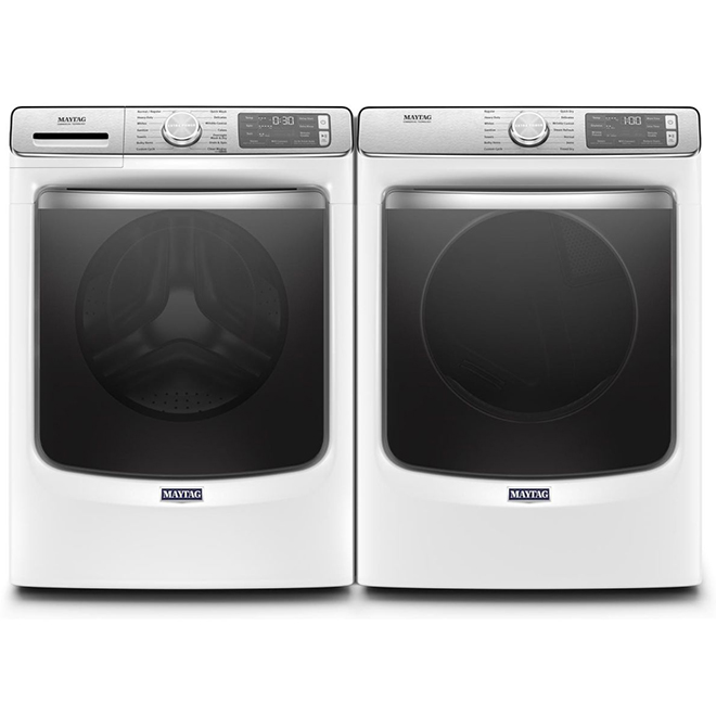 Sécheuse électrique avec capteur d'humidité 7,4 pi³ Maytag, blanc