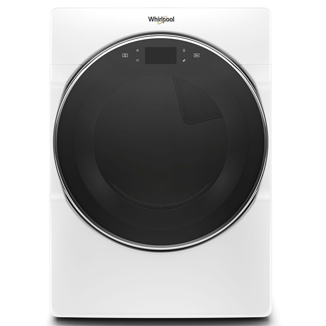 Whirlpool Electric Dryer with Steam - 7.4-cu ft - White